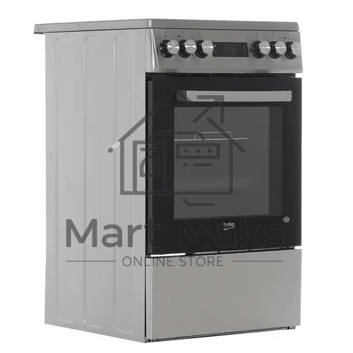 Плита электрическая Beko FSM57300GX черный, конфорок 4 шт, духовка 55 л, 50 см x 85 см x 60 см