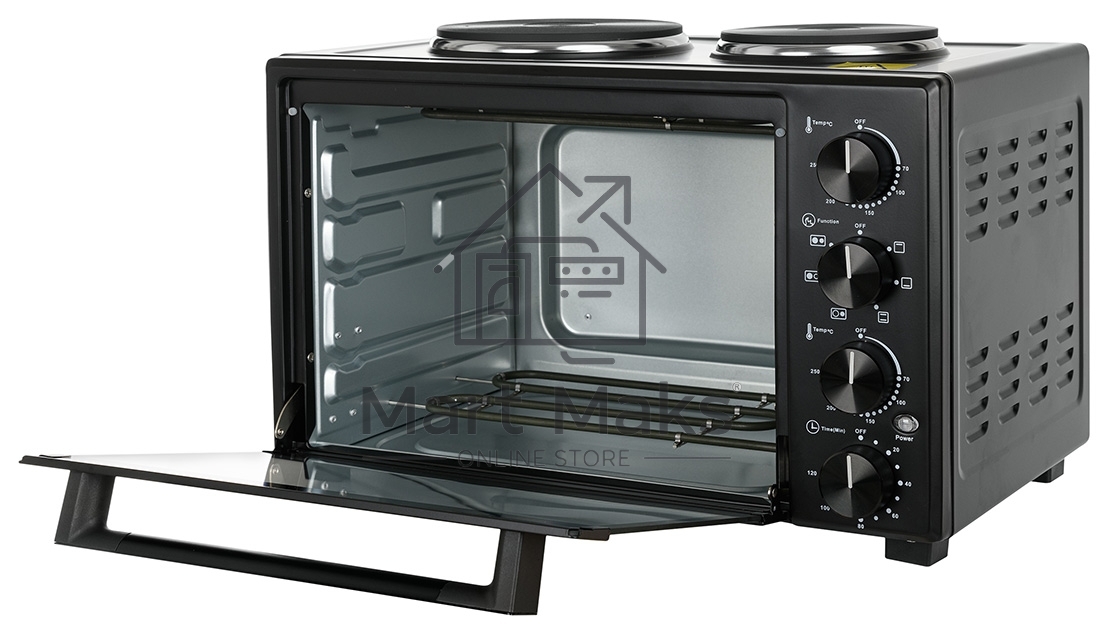 Мини-печь Kraft KFC-MOHP 380 HBL 38 л, 1600 Вт, черный