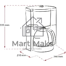 Кофеварка капельная Melitta Look V Therm Timer Black Filter черный/нержавеющая сталь, исп. кофе - молотый, 1.25 л, 1000 Вт