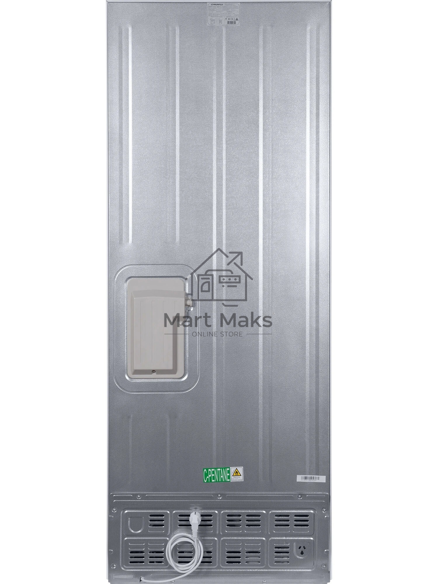 Холодильник Maunfeld MFF1857NFW белый мат. инвертер двухкамерный 336/117л морозилка снизу