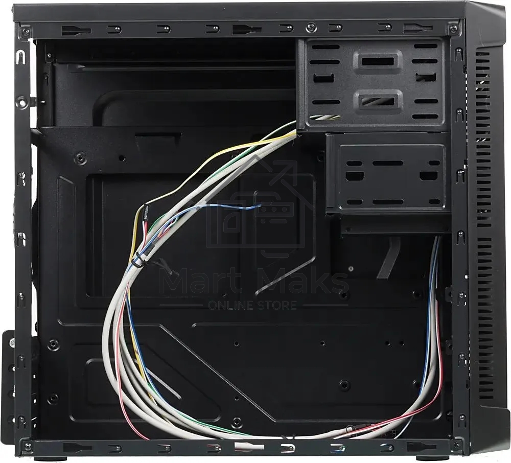 Компьютерный корпус Accord ACC-B022 черный без БП mATX 1x80mm 1x92mm 2x120mm 4xUSB2.0 audio