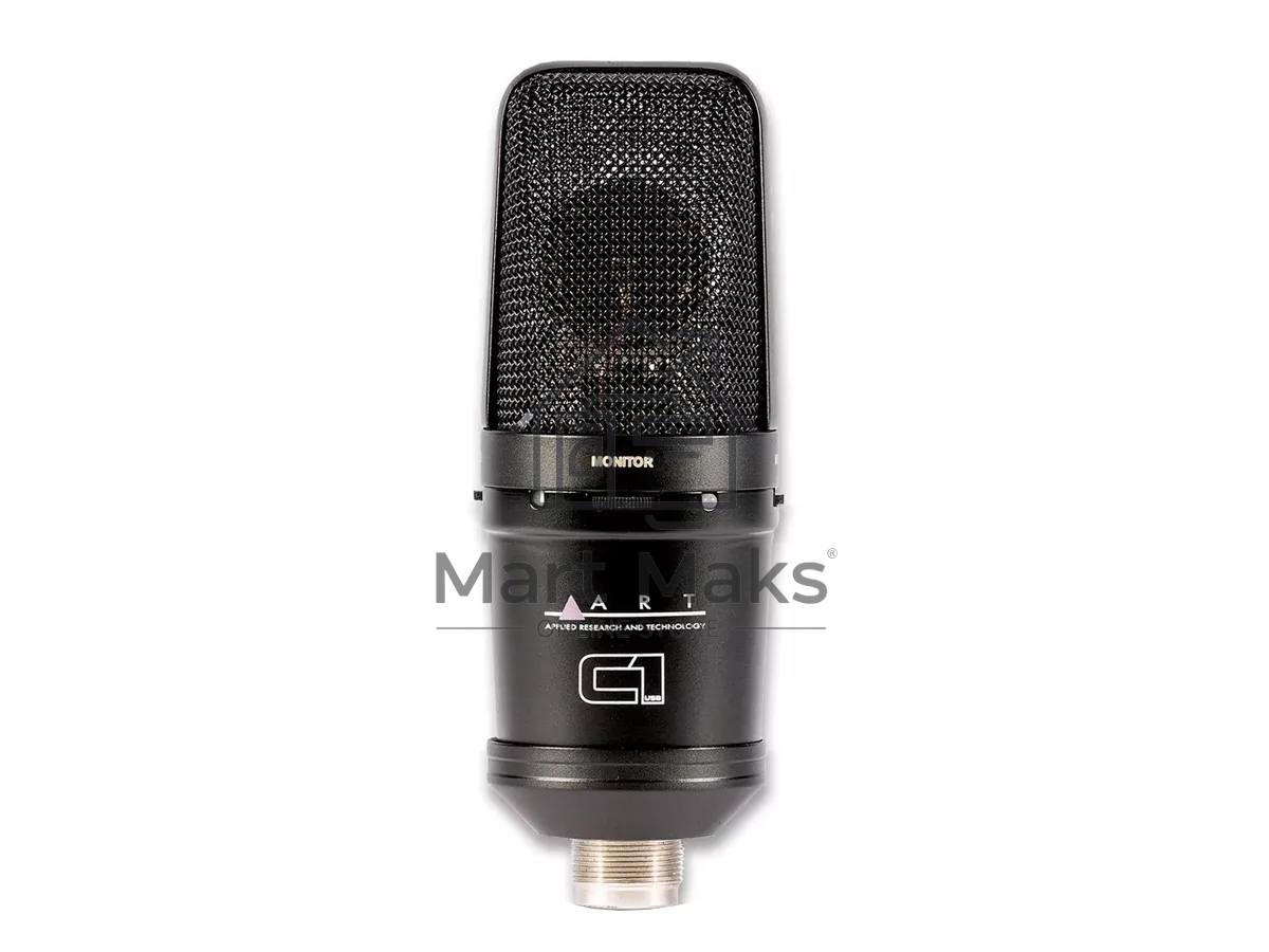 Микрофон C1USB ART C1 USB конденсаторный, кардиоидый, 32 мм капсюль, USB ЦАП 16 бит/48 кГц, 20-20.000 Гц, SPL 130 дБ, S/N 86 дБ, 1/8