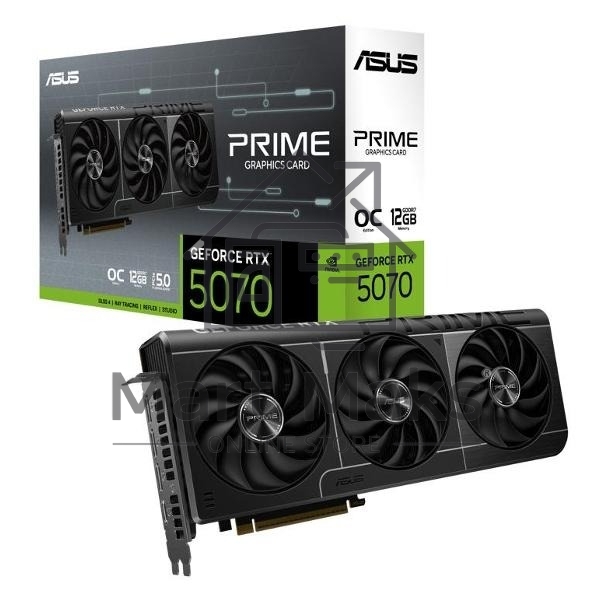 Видеокарта ASUS PRIME-RTX5070-O12GRTX5070,HDMI*2,DP*3,12G,D7; 90YV0M10-M0NA00