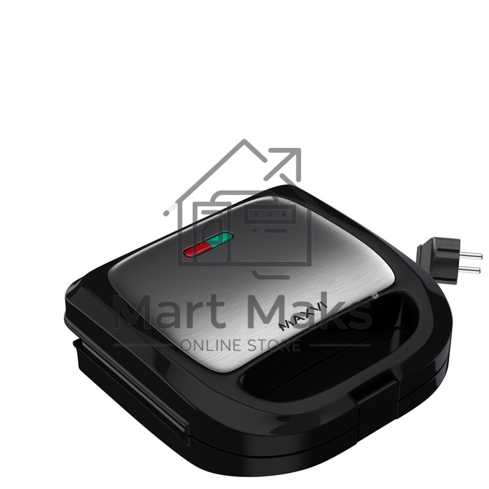 Сэндвичница MAXVI SM751S silver-black