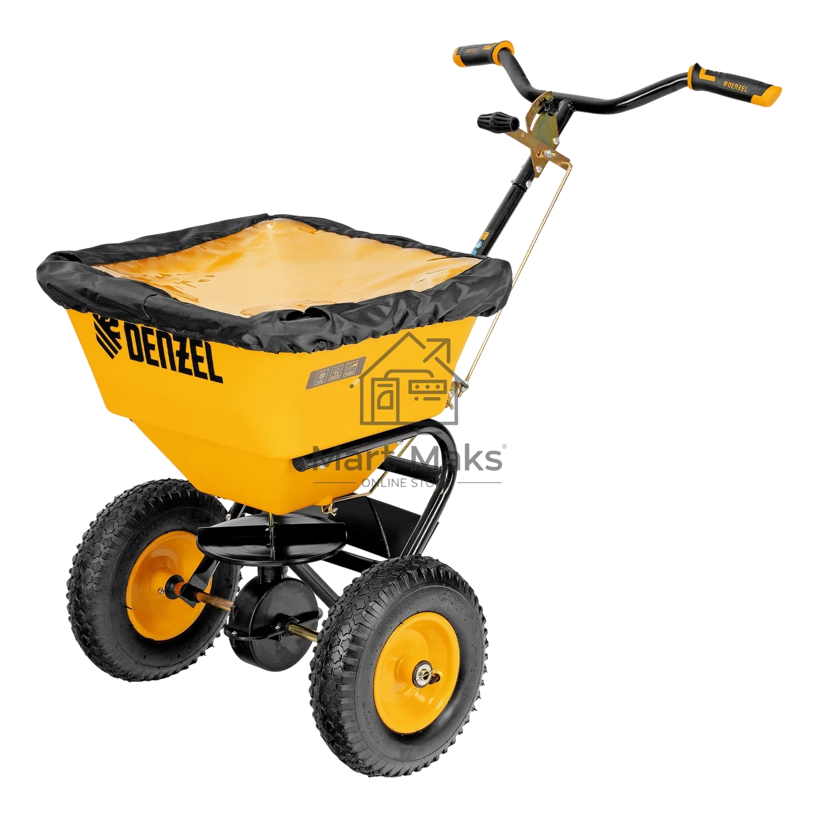 Механическая сеялка на колесах Denzel 45 л