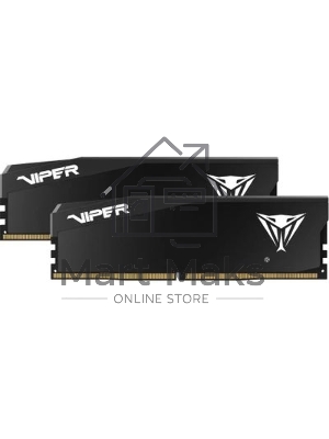 Оперативная память Patriot Viper Elite 5 Ultra, DDR5, 64GB (2x32GB), 6000 MHz, CL28, с радиатором, чёрный