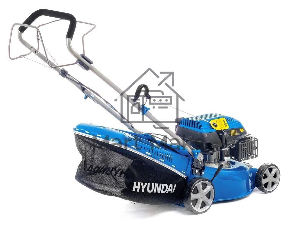 Бензиновая газонокосилка HYUNDAI L 4310S двигатель HYUNDAI ICV150,4-х такт, 3,5 л.с./149 см3, 43 см, 225-75 мм, 32 кг