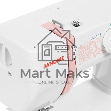 Швейная машина Janome HD1023 белый/розовый, электромеханическая, вертикальный качающийся, 25 операций, автоматическая петля