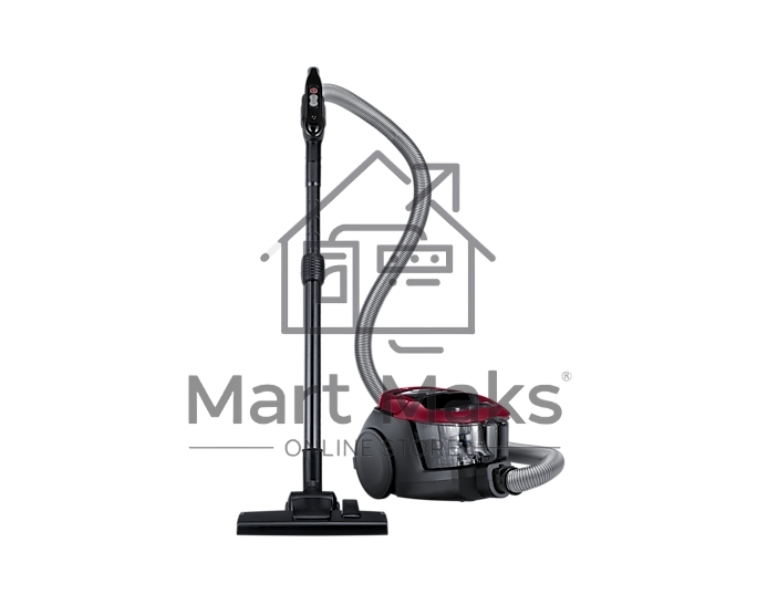 Пылесос Samsung VC18M31A0HP бордовый/черный, 380/1800 Вт, уборка сухая, пылесборник контейнер 2 л