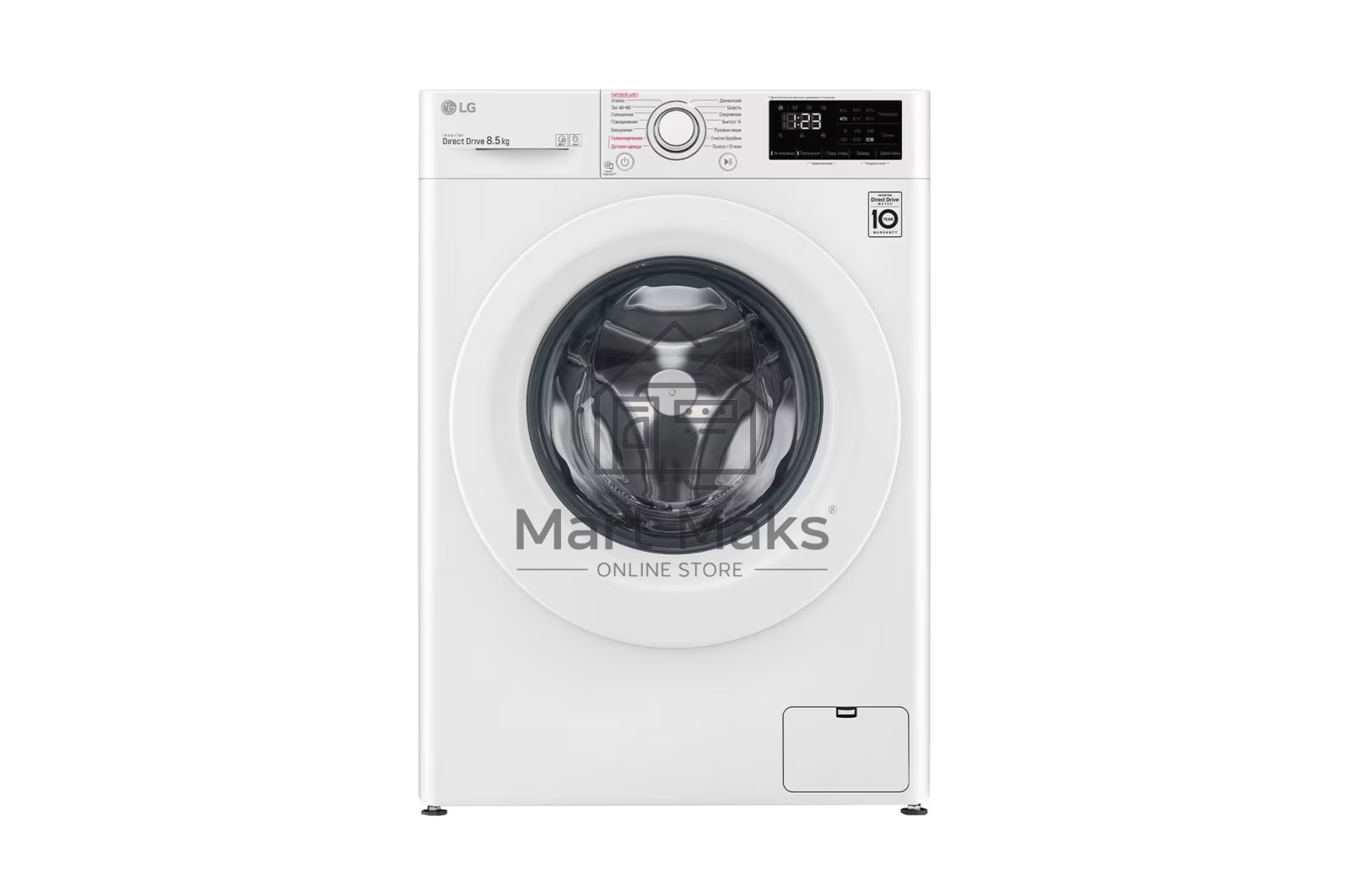 Стиральная машина LG F2V3GS3W белый, загрузка фронтальная 8,5 кг, 1200 об/мин., класс: А
