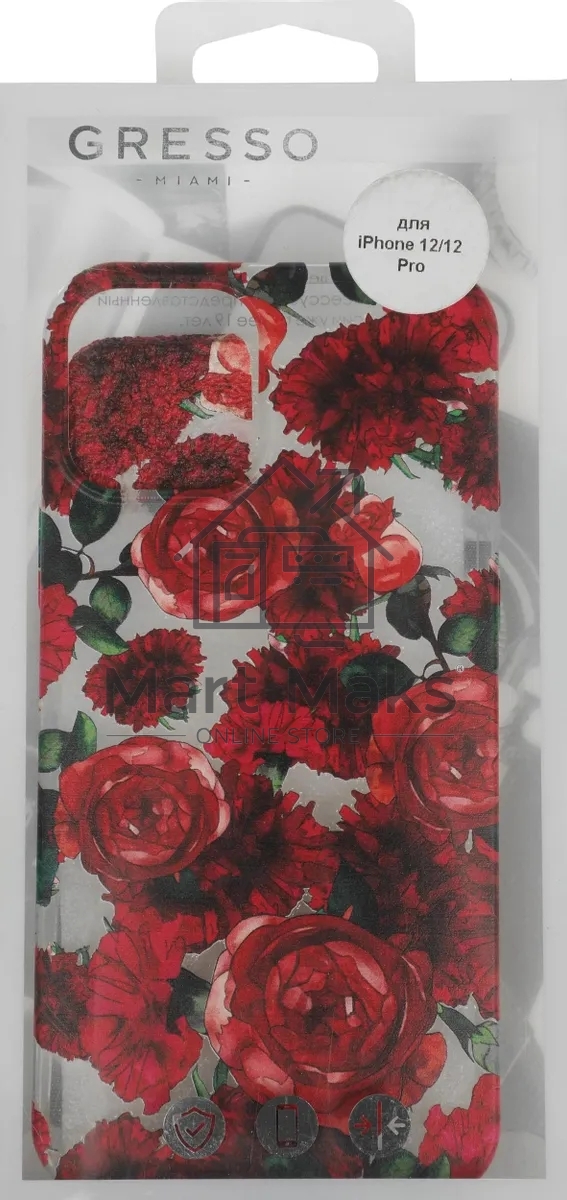 Чехол (клип-кейс) Gresso Air для Apple iPhone 12/12 Pro прозрачный/рисунок gr17aaae9067