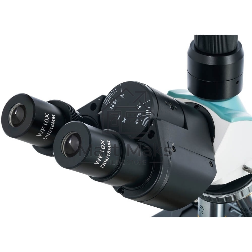 Микроскоп Levenhuk D400T цифровой тринокуляр 401000x на 4 объектива белый/зеленый