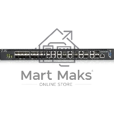 Коммутатор ZyXEL XS3800-28, 4×10 Гбит/с + 8×10 Гбит/с комбо + 16×SFP+, управляемый
