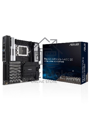 Материнская плата ASUS Pro WS WRX90E-SAGE SE, sTR5, AMD WRX90, 8xDDR5, 4xSATA, 4xM.2, 6xPCI-E 5.0 x16, 1xPCI-E 5.0 x8, 1xVGA, 2xMiniDP, 3x 10Gb LAN, 6xUSB-A 3.2 Gen 2, 1xUSB-A 2.0, 2xUSB-C USB4, 2x3.5 мм, 5.1, SSI EEB
