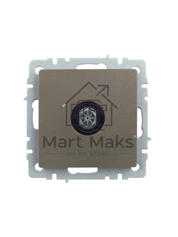 Розетка телевизионная оконечная IEK Brite РТВ11-0-БрШ (BR-A10-O-K37) СП шампань