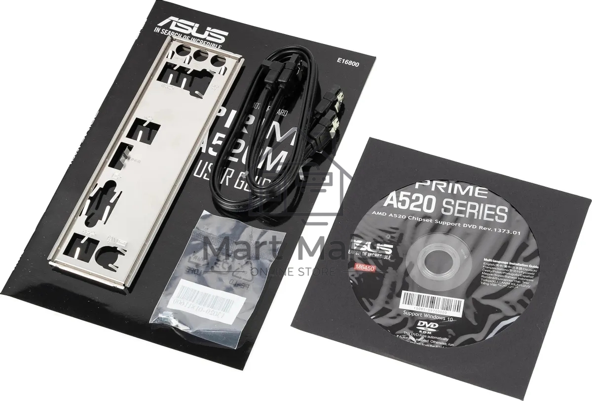 Материнская плата ASUS PRIME A520M-K, AM4, AMD A520, 2xDDR4, 4xSATA, 1xM.2, 1xPCIe 3.0 x16, 1xPCIe x1, 1xHDMI, 1xVGA, 1x 1Gb LAN, 2xUSB-A 2.0, 4xUSB-A 3.2 Gen 1, 3x3.5 мм, 7.1, mATX