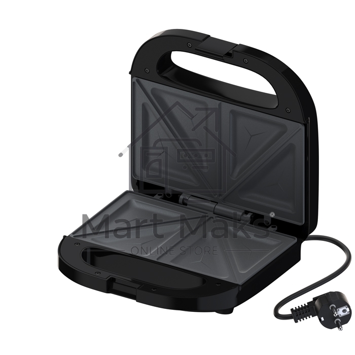 Сэндвичница MAXVI SM751S silver-black