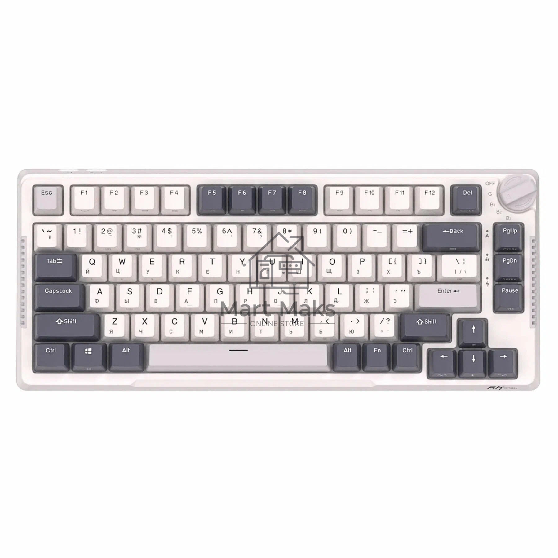 Клавиатура Royal Kludge RK-H81 White Night USB/2.4 GHz/Bluetоoth, RGB, Hot Swap, Blue switch