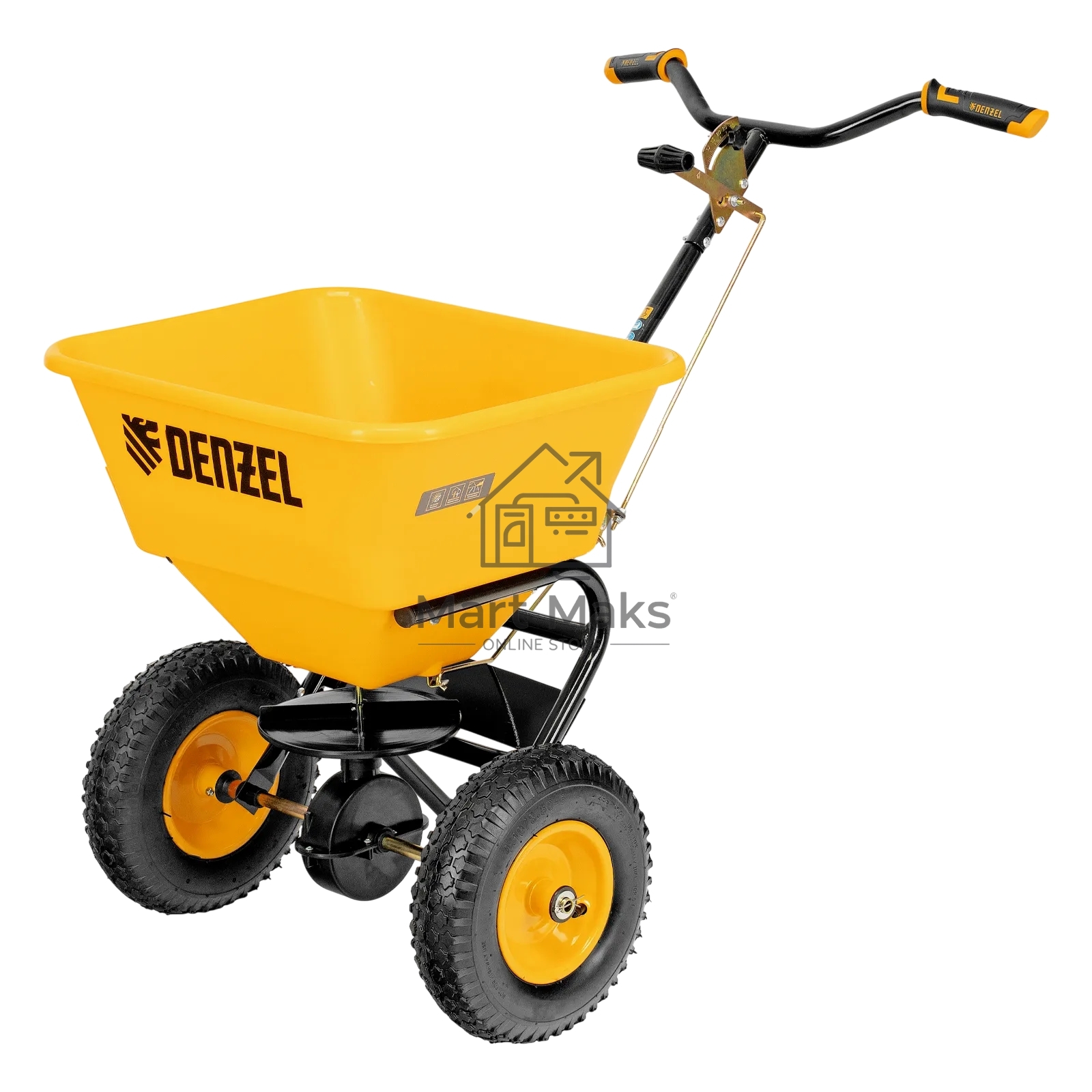 Механическая сеялка на колесах Denzel 45 л