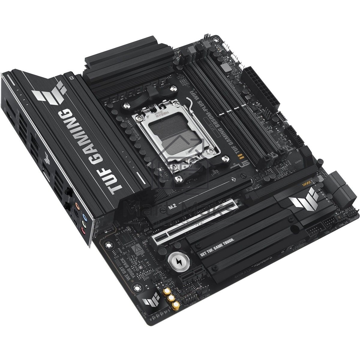 Материнская плата ASUS TUF GAMING B850M-PLUS WIFI, AM5, AMD B850, 4xDDR5, 4xSATA, 3xM.2, 1xPCIe 4.0 x16, 1xHDMI, 1xDP, 1x 2.5Gb LAN, 1xUSB-C 20Gbps, 3xUSB-A 10Gbps, 4xUSB-A 5Gbps, 4xUSB-A 2.0, 7.1, micro-ATX