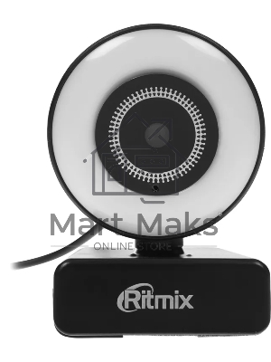 Веб-камера Ritmix RVC-250 2592x1944, 30 кадр/с, USB Type-A, микрофон, автоматическая фокусировка, универсальное крепление