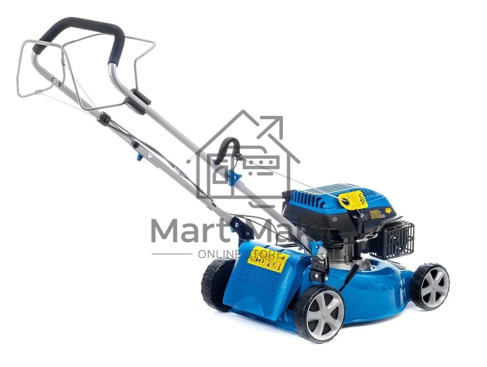 Бензиновая газонокосилка HYUNDAI L 4310S двигатель HYUNDAI ICV150,4-х такт, 3,5 л.с./149 см3, 43 см, 225-75 мм, 32 кг