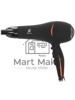 Фен Василиса ФН6-2200 черный/оранжевый, 2200 Вт, ионизация