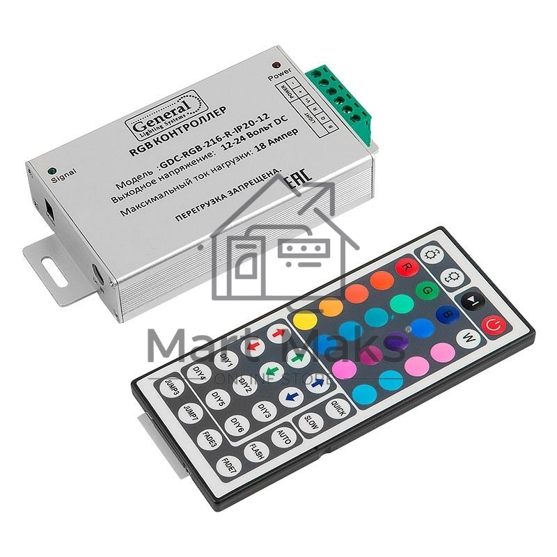 Контроллер RGB  GDC-RGB-216-R-IP20-12