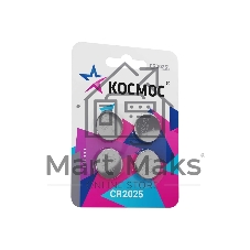 Элемент питания литиевый CR2025 4хBL (блист.4шт) КОСМОС KOC2025BL4