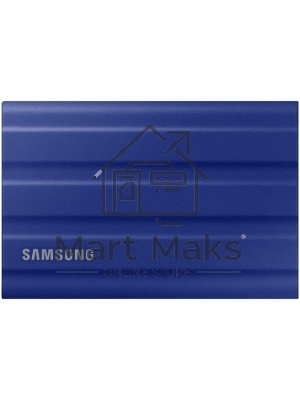 Внешний SSD Samsung T7 Shield, 2TB, USB 3.2 Gen 2 Type-C, R/W 1050/1000, синий