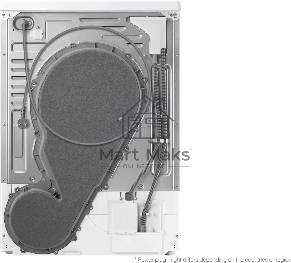 Сушильная машина Samsung DV90T5240AT/LP белый, 9 кг, сушка - тепловой насос, программ - 14, 60 x 85 x 65 см