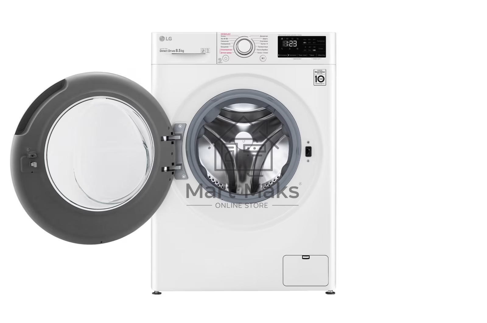 Стиральная машина LG F2V3GS3W белый, загрузка фронтальная 8,5 кг, 1200 об/мин., класс: А