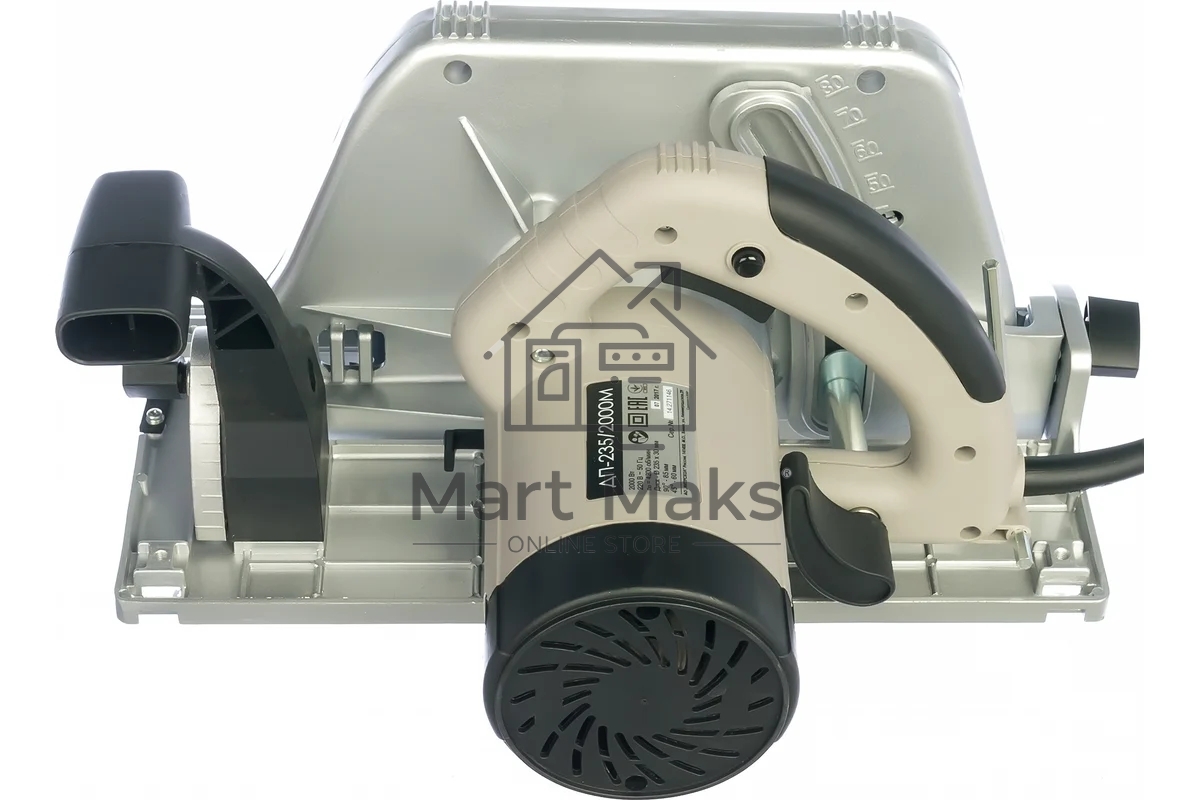 Пила циркулярная ИНТЕРСКОЛ ДП-235/2000M (14.1.1.21) 2000Вт 4200об/мин круг 235x30мм гл.85мм