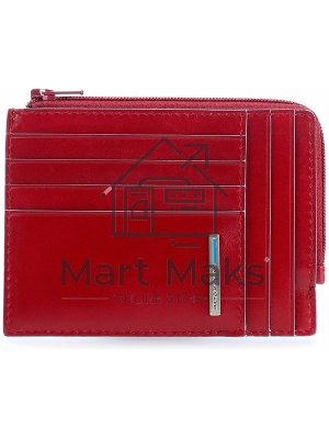 Чехол для кредитных карт Piquadro Blue Square PU1243B2R/R красный натур.кожа