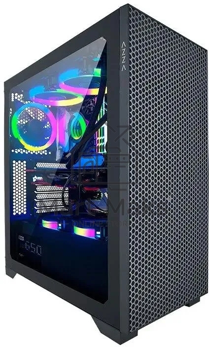 Компьютерный корпус Azza Hive черный без БП ATX 8x120mm 5x140mm 2xUSB2.0 1xUSB3.0 audio bott PSU
