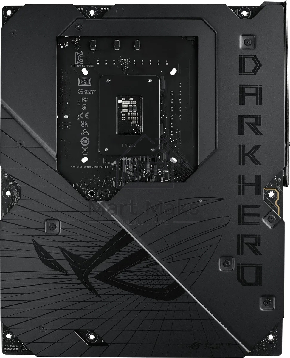 Материнская плата ASUS ROG MAXIMUS Z790 DARK HERO, LGA 1700, Intel Z790, 4xDDR5, 4xSATA, 5xM.2, 1xPCIe 5.0 x8, 1xPCIe 5.0 x16, 1xHDMI, 2xUSB-C 3.2 Gen 2, 1x 2.5Gb LAN, 4xUSB-A 3.2 Gen 1, 5xUSB-A 3.2 Gen 2, 5x3.5 мм, 7.1, Standard-ATX