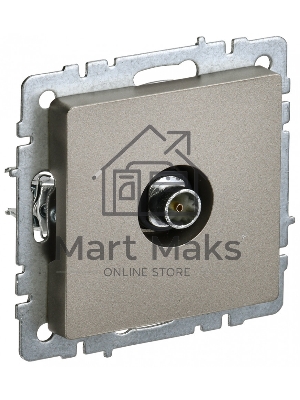 Розетка телевизионная оконечная IEK Brite РТВ11-0-БрШ (BR-A10-O-K37) СП шампань