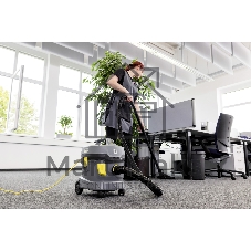 Пылесос Karcher T 11/1 Classic *EU желтый/серый, 850 Вт, уборка сухая, пылесборник контейнер/мешок, 11 л