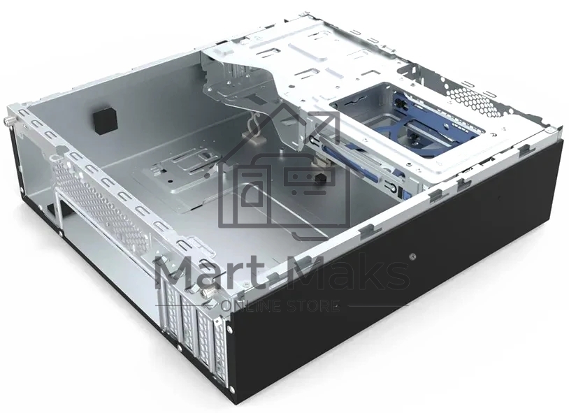 Компьютерный корпус без блока питания/ Case Foxline mATX Desktop w/o PSU, 2xUSB3.0, 2xUSB2.0, toolless, Black, 8cm. fan, no powercord
