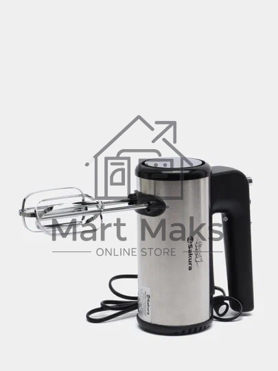 Миксер ручной Sakura SA-6330SBK Premium 500Вт 5 скор, турбо
