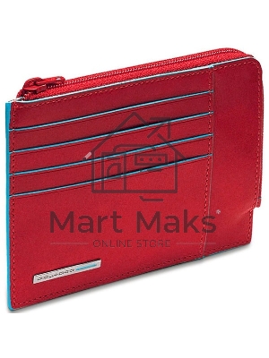 Чехол для кредитных карт Piquadro Blue Square PU1243B2R/R красный натур.кожа
