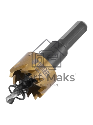 Коронка по металлу Denzel HSS, 22 мм, нитридтитановое покрытие