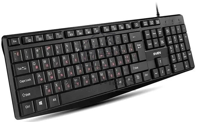 Клавиатура SVEN KB-S305 проводная, USB Type-A, чёрный