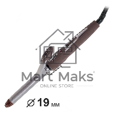 Щипцы для завивки волос DELTA LUX DL-0630 коричневый, 19 мм, 180 °C, 1 режим