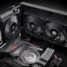 Вентилятор для корпуса Thermaltake Toughfan 14 Pro черный (2 шт.), 140 мм, 500-2000 об/мин, 31.6 дБ, 4 pin PWM, без подсветки