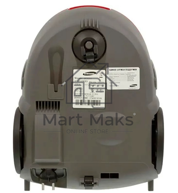 Пылесос Samsung VCC5251V3R 1800Вт, красный 410/1800 Вт, уборка сухая, пылесборник мешок, контейнер 2л