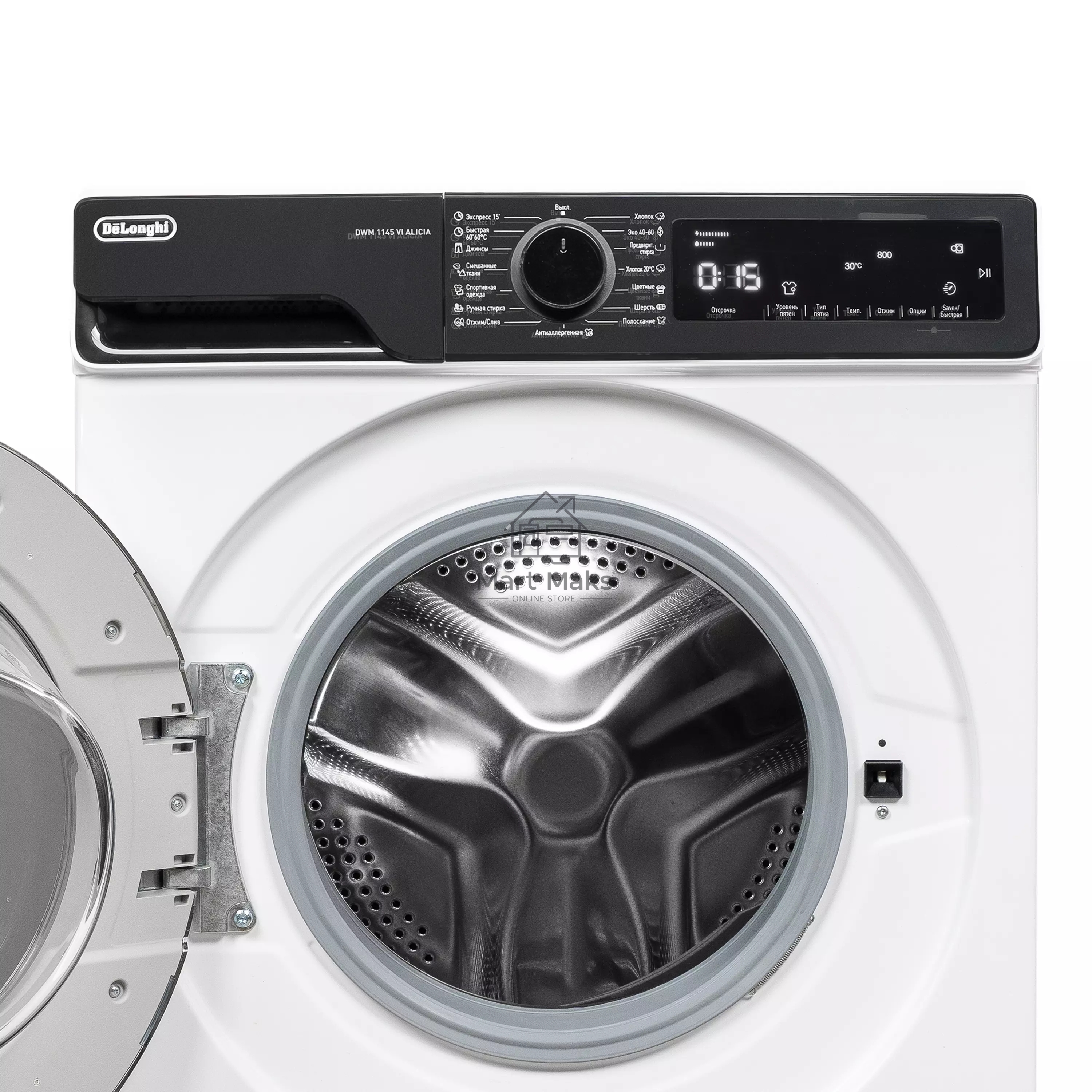 Стиральная машина DeLonghi DWM 1145 VI ALICIA белый, загрузка фронтальная 10,5 кг, 1400 об/мин., класс: А+++