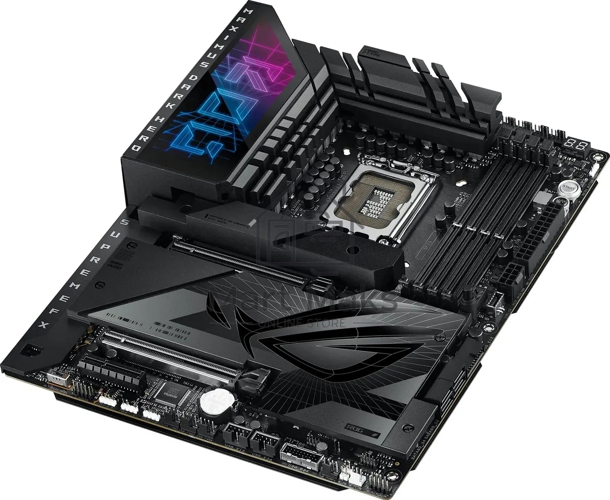 Материнская плата ASUS ROG MAXIMUS Z790 DARK HERO, LGA 1700, Intel Z790, 4xDDR5, 4xSATA, 5xM.2, 1xPCIe 5.0 x8, 1xPCIe 5.0 x16, 1xHDMI, 2xUSB-C 3.2 Gen 2, 1x 2.5Gb LAN, 4xUSB-A 3.2 Gen 1, 5xUSB-A 3.2 Gen 2, 5x3.5 мм, 7.1, Standard-ATX