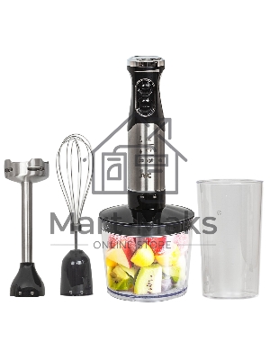 Блендер погружной JVC JK-HB5016 1000 Вт, черный/серебристый