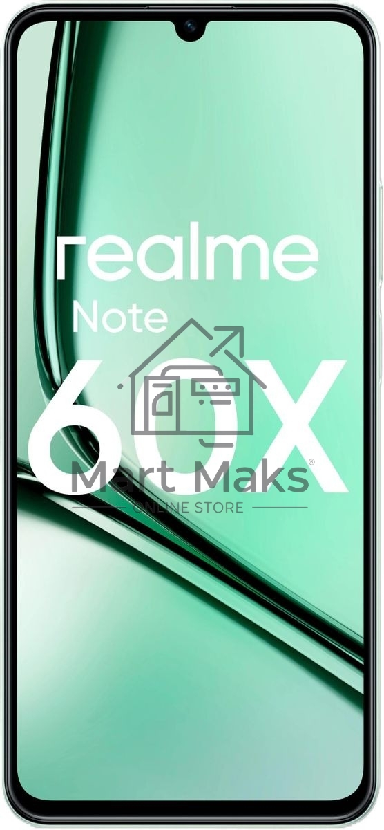 Смартфон Realme Note 60х RMX3938 4/128Gb зеленый
